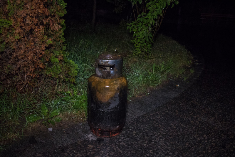 В Киеве сгорела передвижная кофейня